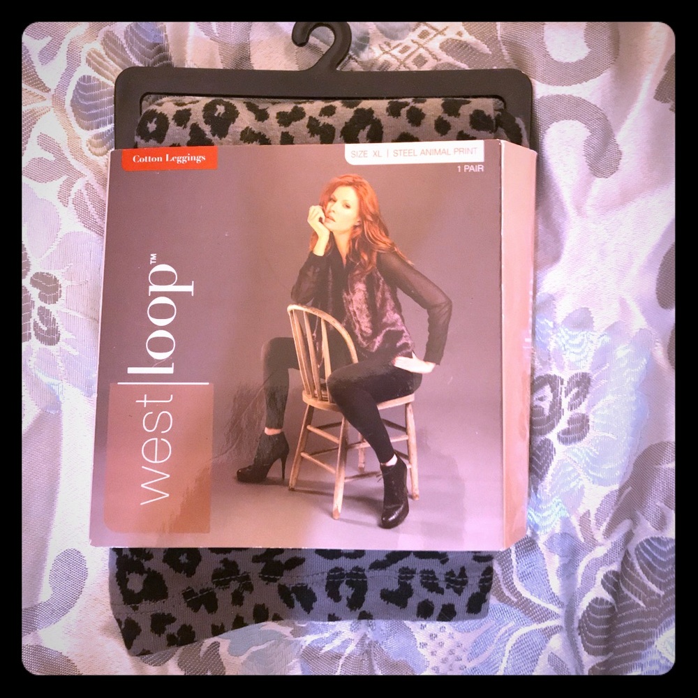 NEW West Loop Animal Print Leggings Size XL